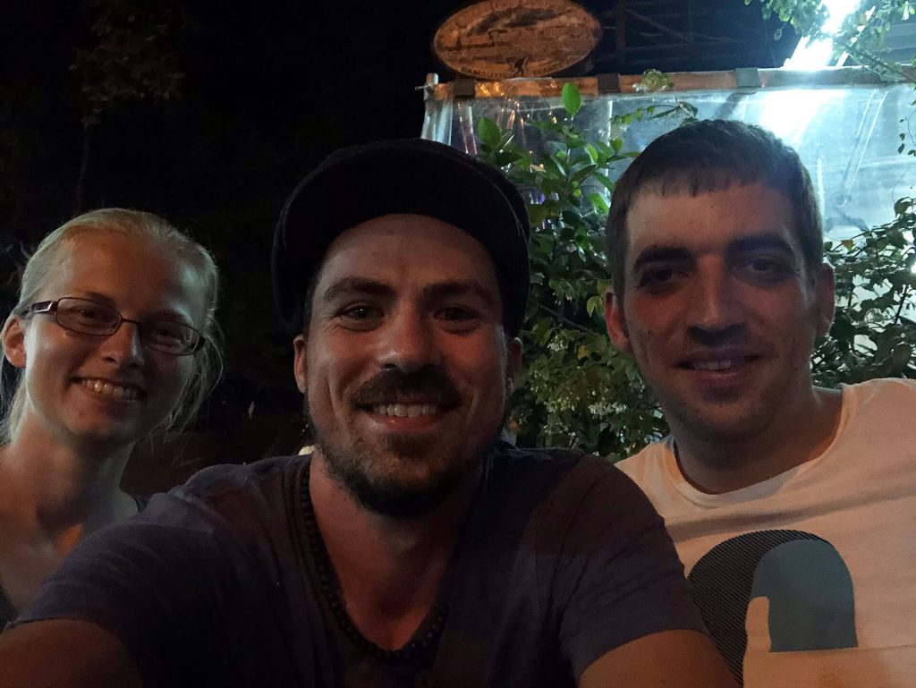Taschi, Berti und Jens in Bangkok