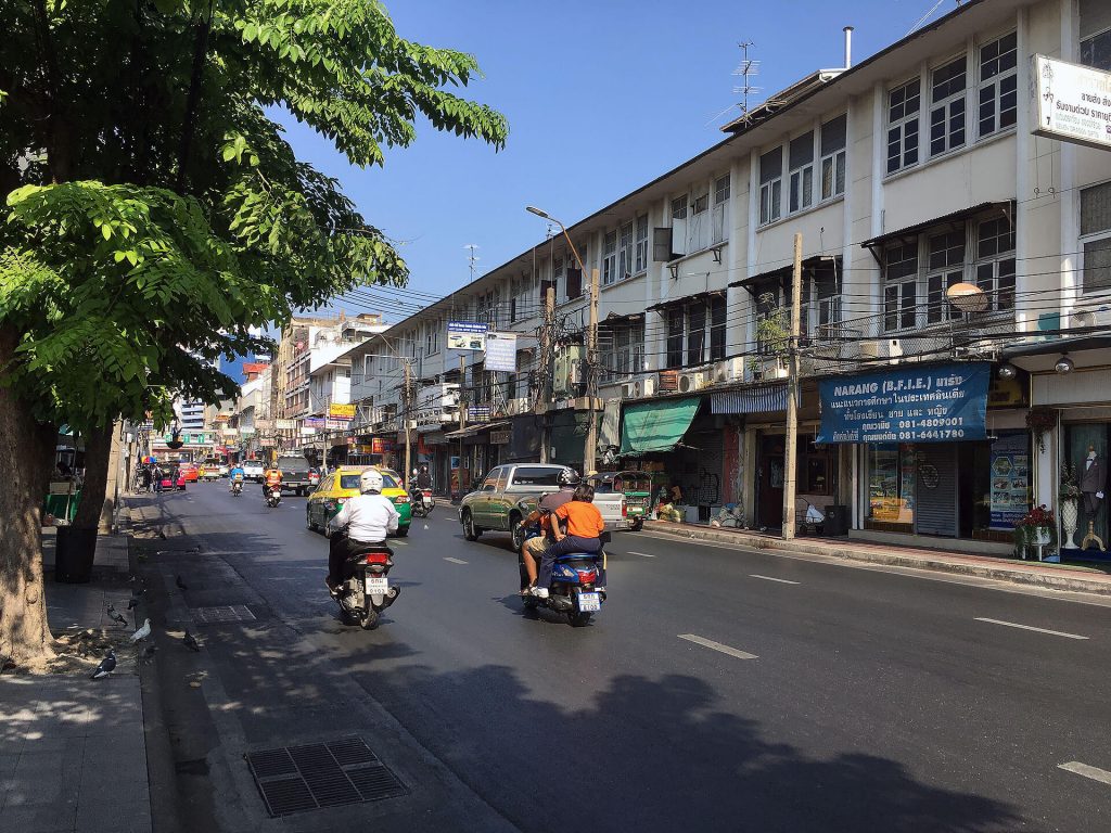 Auf den Straßen in Bangkok