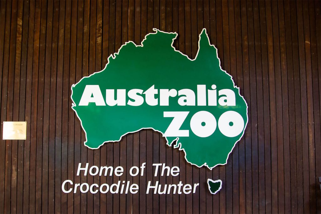 Australia Zoo Eingangsschild